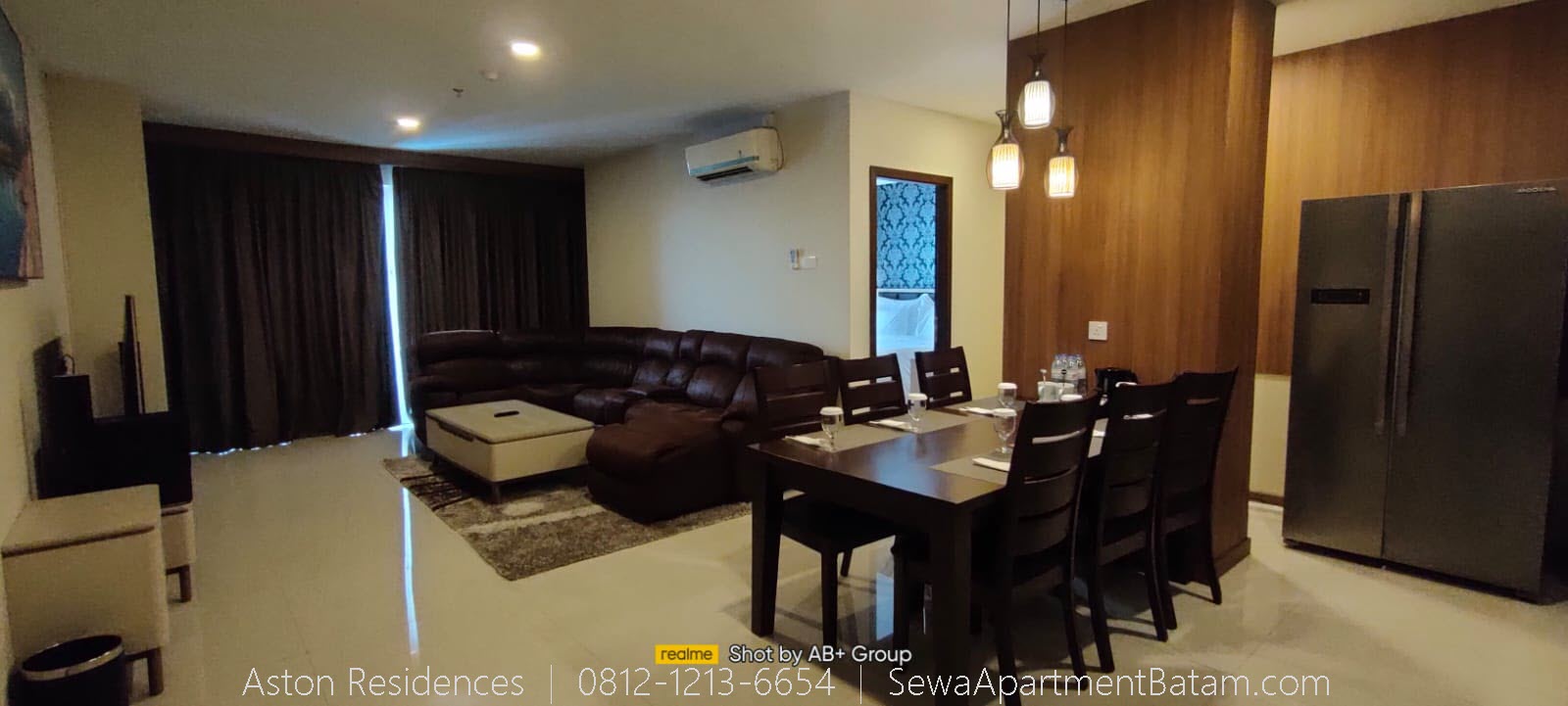 141 | Aston Residences | 3 Bedroom | Full Furnish | City, Sea, Singapore View | Lantai 12
